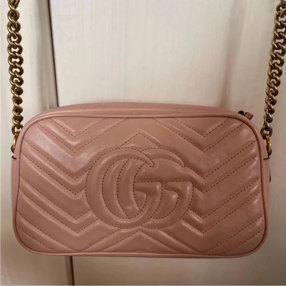 Gucci Blush Chevron Crossbody Bag - Picture 4 of 14